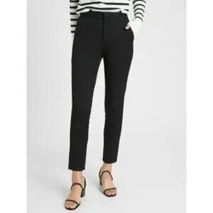 Banana Republic High-Rise Slim Ankle Pants Black Size 4 Petite 4P